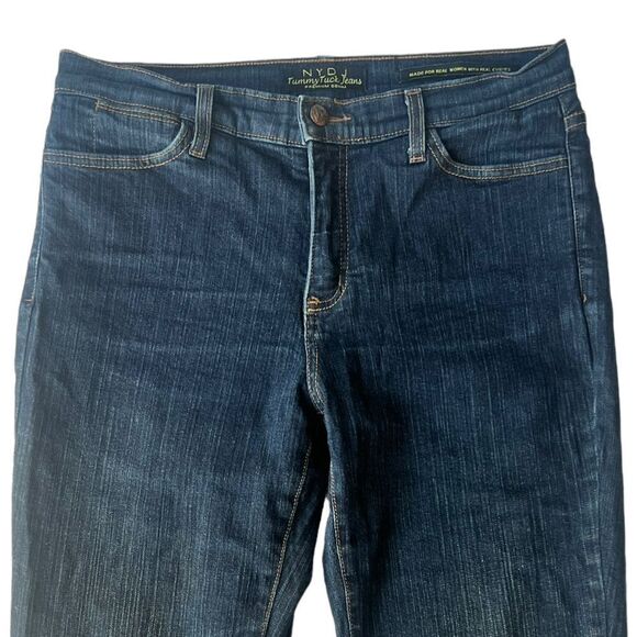 Not Your Daughter’s Jeans NYDJ Women's Straight Leg Tummy Tuck Indigo Jeans 12P - Picture 3 of 8